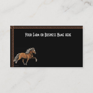Tarjeta De Visita Caballo islandés Elska