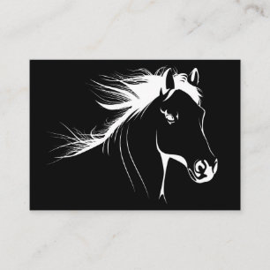 Tarjeta De Visita Caballo Lover Hermoso Esbozo de Caballo