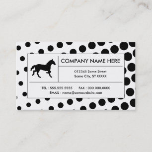 Tarjeta De Visita caballo medio