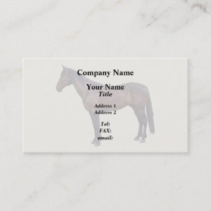 Tarjeta De Visita Caballo Morgan de Perfil