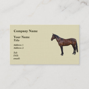 Tarjeta De Visita Caballo Morgan de Perfil