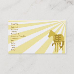 Tarjeta De Visita Caballo - negocio