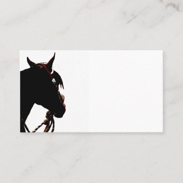 Tarjeta De Visita Caballo Occidental (Anverso)