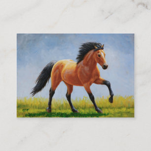 Tarjeta De Visita Caballo salvaje de piel de gallina