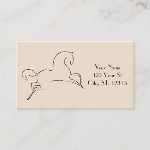 Tarjeta De Visita Caballo salvaje Thunder_Cove