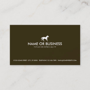 Tarjeta De Visita caballo simple