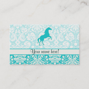 Tarjeta De Visita Caballo verde azulado