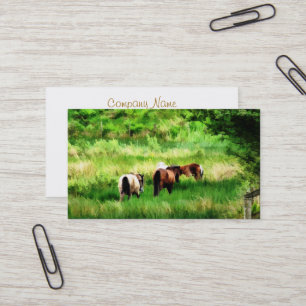 TARJETA DE VISITA CABALLOS