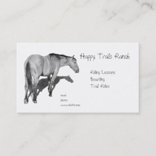 Tarjeta De Visita Caballos, establo, montar a caballo, lección: