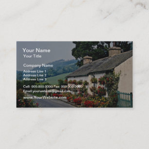 Tarjeta De Visita Cabaña de Brigsteer, valle de Lythe, Cumbria del