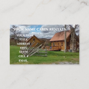 Tarjeta De Visita Cabaña de montaña en el campo