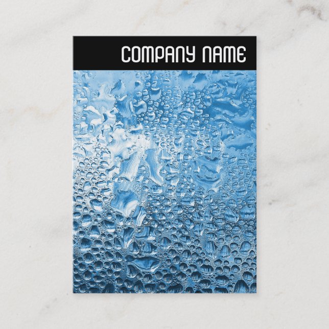 Tarjeta De Visita Cabecera V - Agua azul (Anverso)