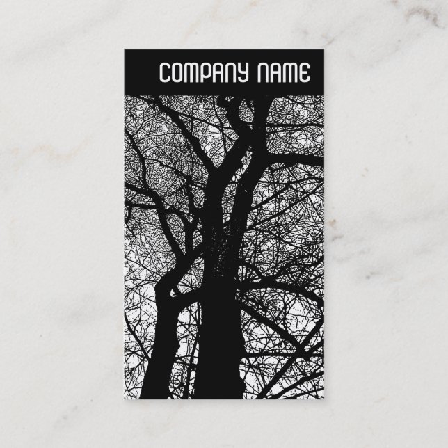 Tarjeta De Visita Cabecera V - Árboles de alto contraste (Anverso)