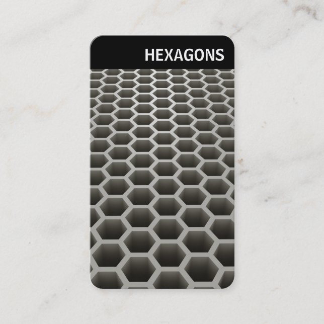 Tarjeta De Visita Cabecera V - Caliente de perspectiva de Honeycomb (Anverso)