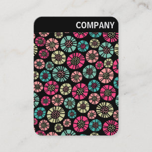 Tarjeta De Visita Cabecera V - Flores abstractas 031023