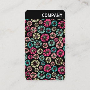 Tarjeta De Visita Cabecera V - Flores abstractas 031023