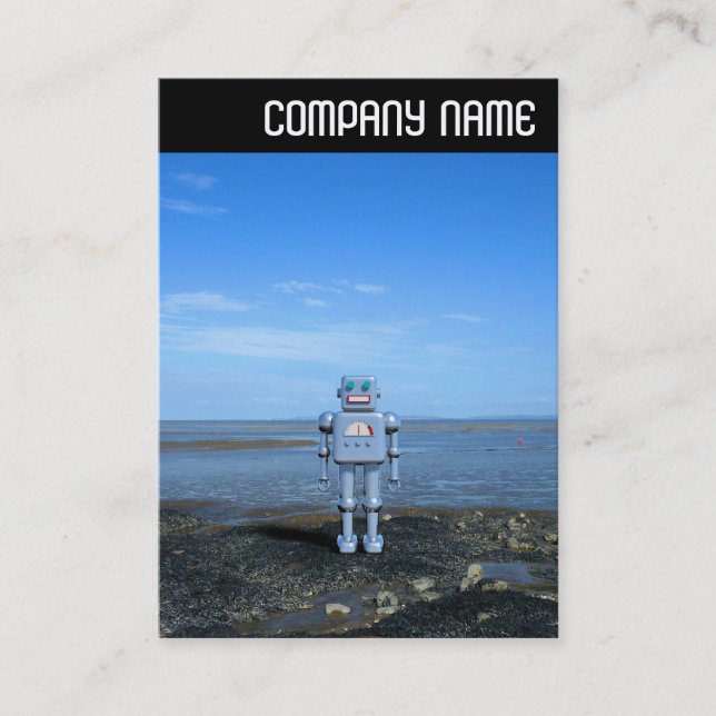 Tarjeta De Visita Cabecera V - Junto a la playa (Anverso)