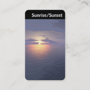 Tarjeta De Visita Cabecera V - Sunrise/Sunset