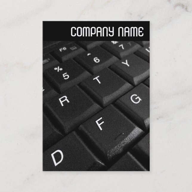 Tarjeta De Visita Cabecera V - Teclado para portátiles (Anverso)