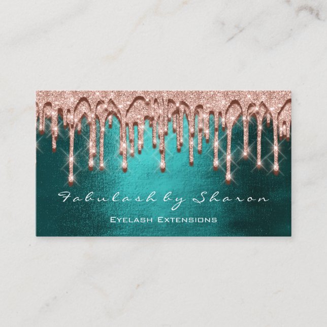 Tarjeta De Visita Cabello de maquillaje Artista 3D Efecto Dritas Ros (Anverso)