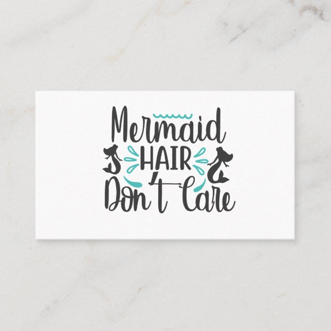 Tarjeta De Visita Cabello de Sirena No Importa (Anverso)