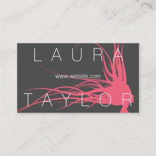Tarjeta De Visita Cabello Grande Elegante y Salvaje