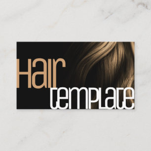 Tarjeta De Visita Cabello rubio Moderno Estilo Elegante Guay Hairdre