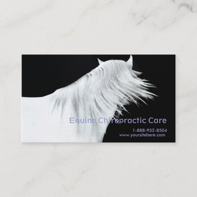 Tarjeta De Visita Cabeza Blanca Cabeza Tres Paneles (Anverso)