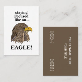 Tarjeta De Visita Cabeza de Águila Dorada