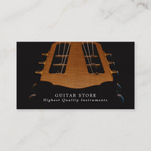 Tarjeta De Visita Cabeza de guitarra, Musical Instrumental Store