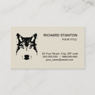 Tarjeta De Visita Cabeza de lobo