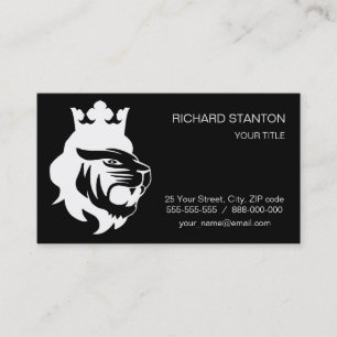 Tarjeta De Visita Cabeza del rey león