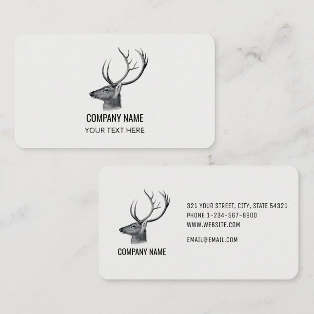 Tarjeta De Visita Cabeza Masculina Rustica de Cerebro (Anverso / Reverso)