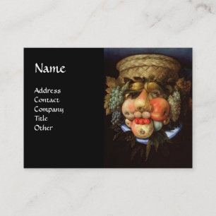 Tarjeta De Visita Cabeza reversible con cesta de fruta