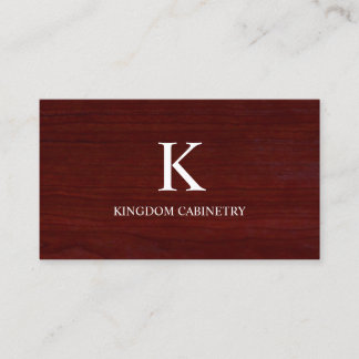 Tarjeta De Visita Cabinet Maker Business Card Template