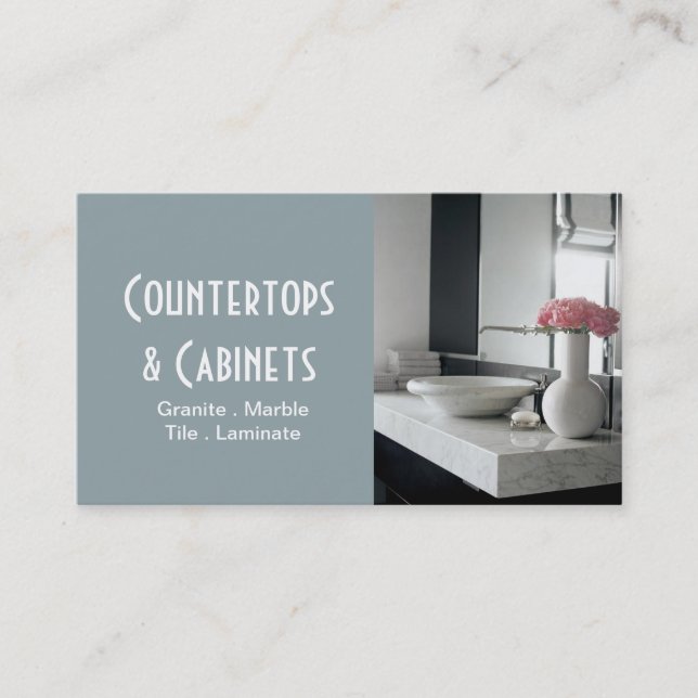Tarjeta De Visita Cabinets Countops Tile Stone Granite Marble (Anverso)