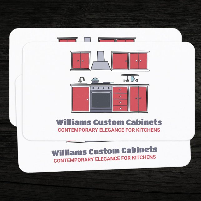 Tarjeta De Visita Cabinets de Personalizado de cocina (Custom Kitchen Cabinets Cards)