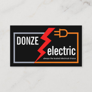 Tarjeta De Visita Cable de circuito eléctrico simple y elegante