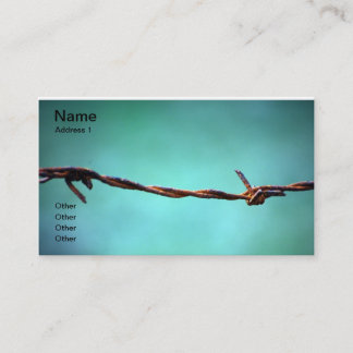 TARJETA DE VISITA CABLE DE PELO CONTRA SKY BLUE BACKGROUND RANDOM AB