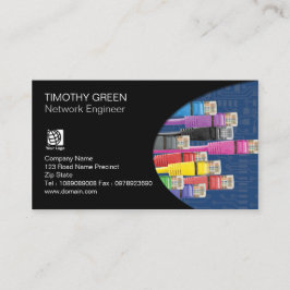 Tarjeta De Visita Cables informáticos de color técnico para ingenier