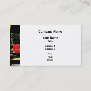 Tarjeta De Visita Caboose a la distancia