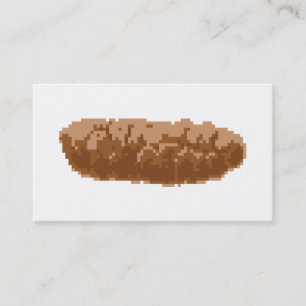 Tarjeta De Visita Caca de píxeles de 8 bits