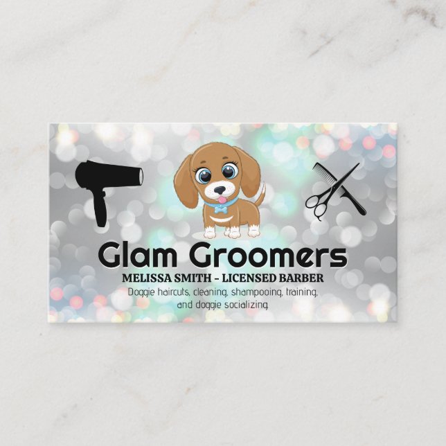 Tarjeta De Visita Cachorro | Herramientas de crecimiento | Glam Boke (Anverso)