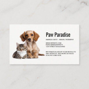 Tarjeta De Visita Cachorro y kitesurgia codo a codo