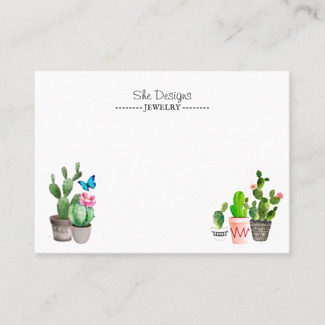 Tarjeta De Visita Cactus (Anverso)