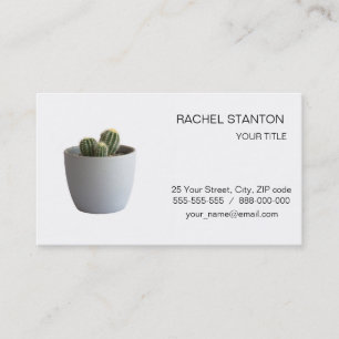 Tarjeta De Visita Cactus en maceta