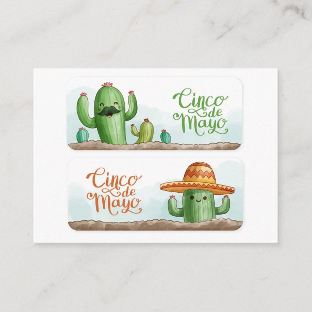 Tarjeta De Visita Cactus Mayo (Anverso)