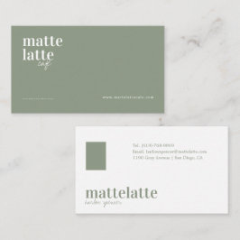 Tarjeta De Visita Cactus | Moderno Elegante Minimalista Profesional