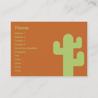 Tarjeta De Visita Cactus - rechoncho
