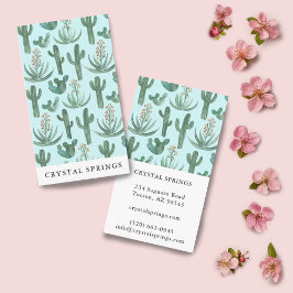 Tarjeta De Visita Cactus Suculenta Plantas Botánicas Moda moderna